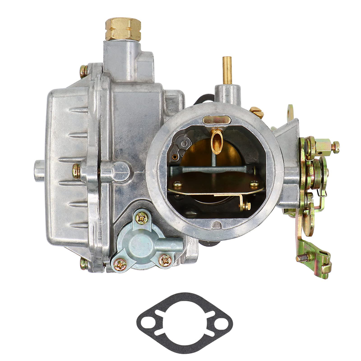 NENKUTEN carburetor installed in F100 engine bay demonstrating correct fitment