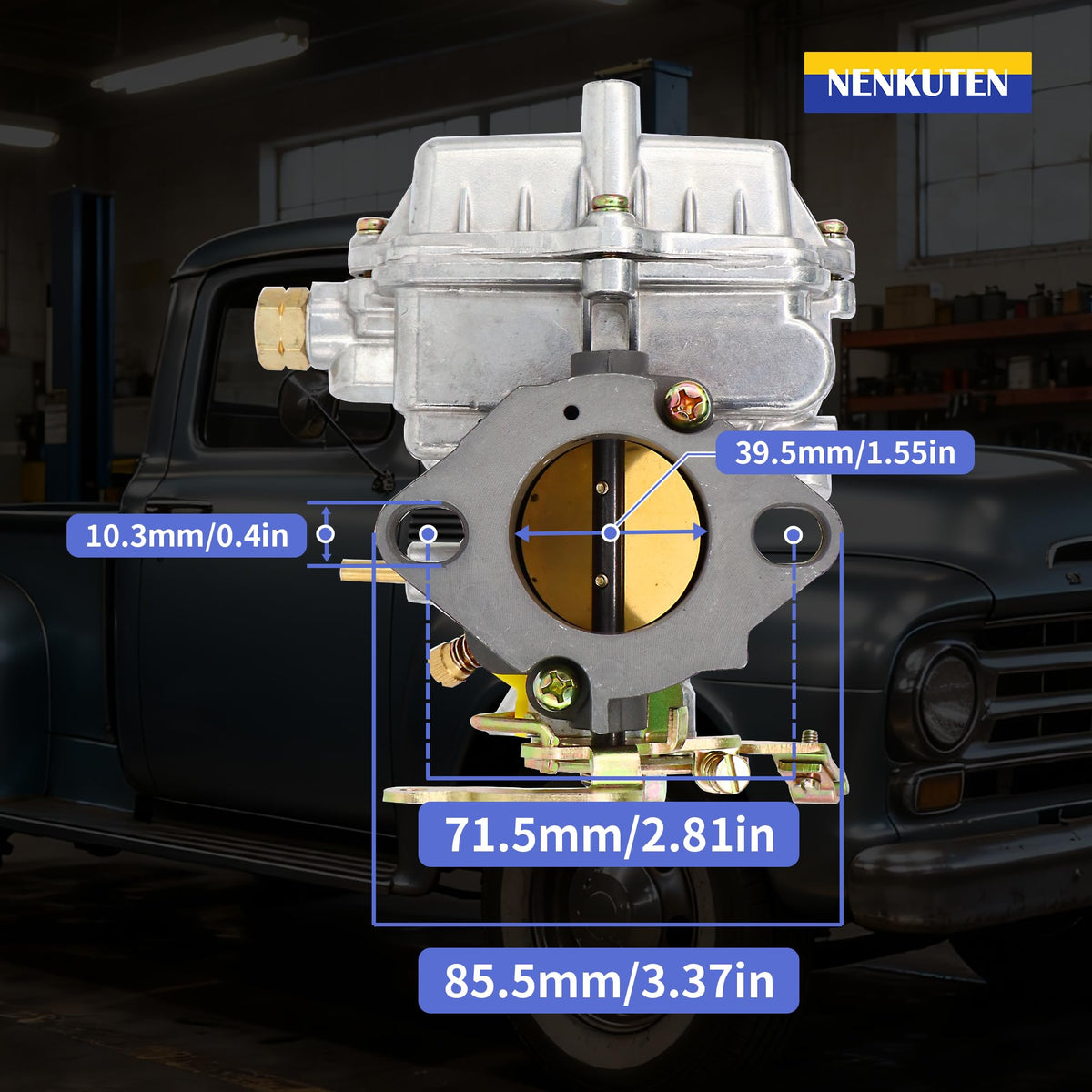 NENKUTEN top choke detail displaying manual choke for reliable cold starts
