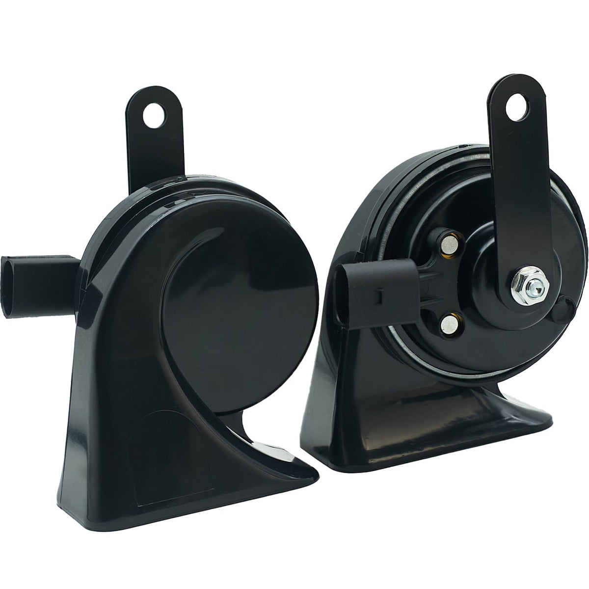 NEOGET front view of packaged horn kit showing complete contents and fast install benefit