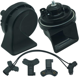 NEOGET horn front view showing compact design and quick fit benefit