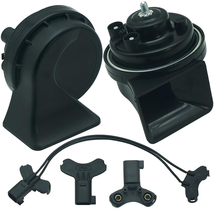 NEOGET horn front view showing compact design and quick fit benefit