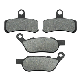 Neomech pads contacting rotor edge to illustrate rotor-friendly design and reduced wear