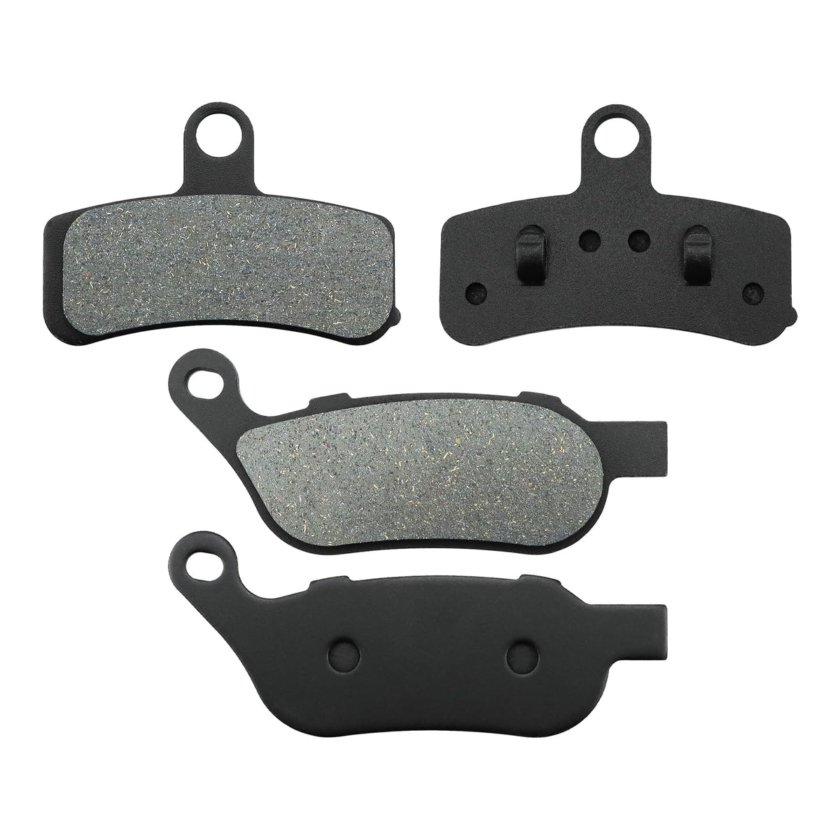 Neomech front and rear brake pads in package showing complete kit and fitment benefit