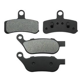 Neomech front and rear brake pads in package showing complete kit and fitment benefit
