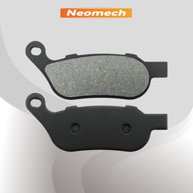 Neomech close-up of friction surface revealing semi-metal compound for consistent stopping