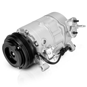 NEOVIRE compressor front view showing mounting points and durable housing benefit