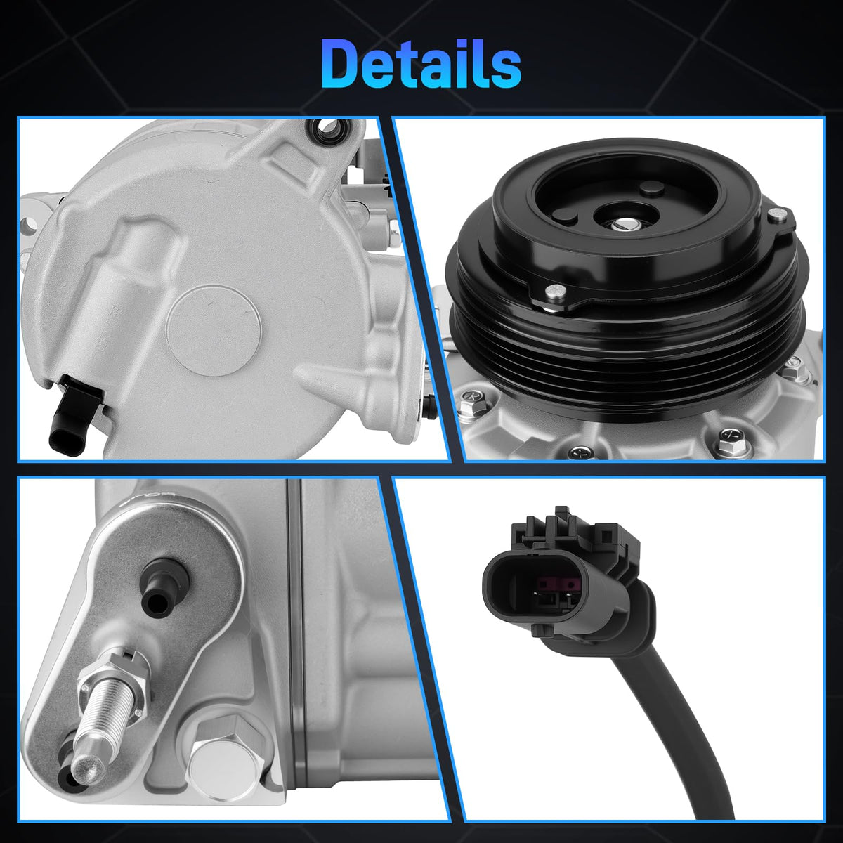 NEOVIRE mechanic replacing compressor in garage illustrating reliable service benefit