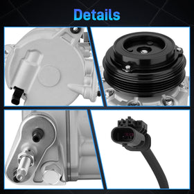 NEOVIRE mechanic replacing compressor in garage illustrating reliable service benefit