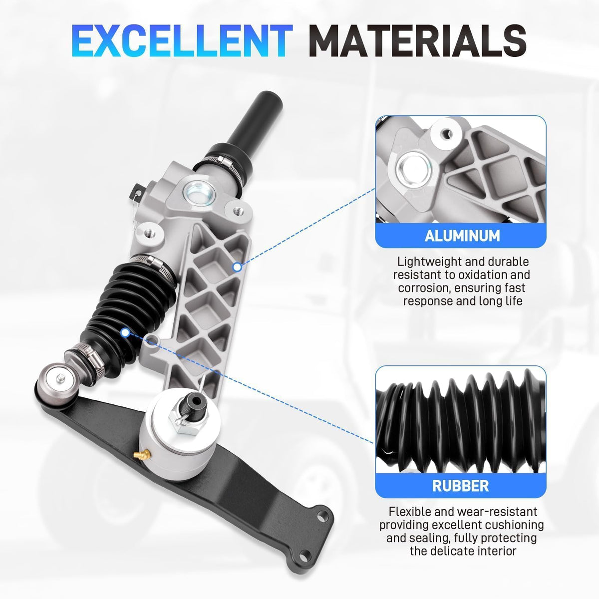 NEOVIRE installed gearbox on axle illustrating restored steering responsiveness