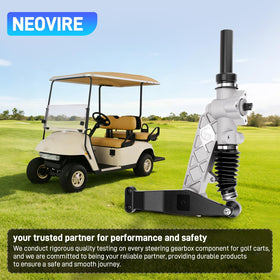 NEOVIRE on a working golf cart demonstrating smoother steering in real use