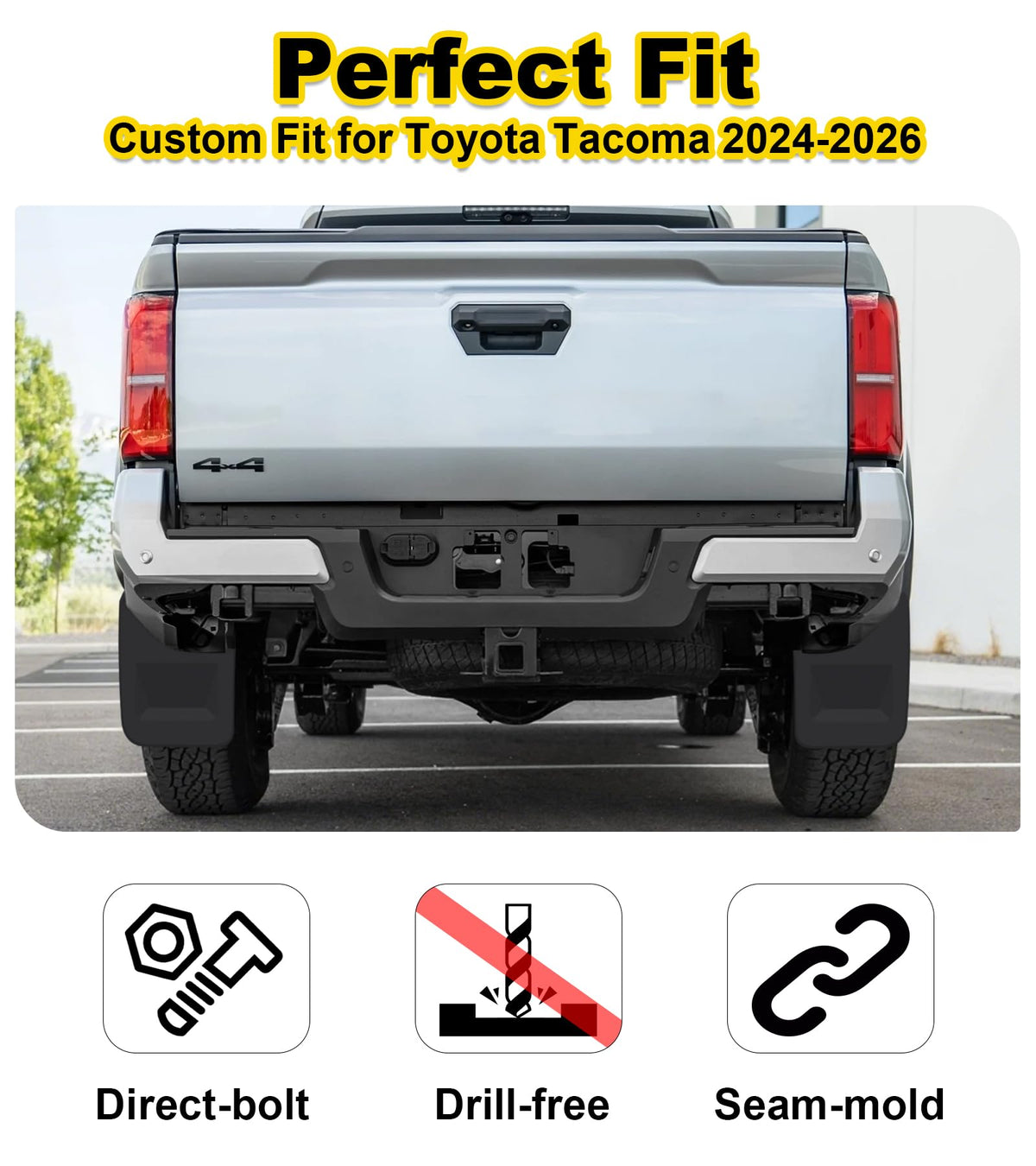 NEOXIST rear installed on Toyota Tacoma showing debris deflection benefit