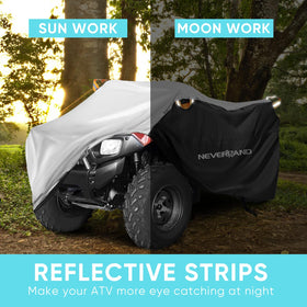 NEVERLAND cover installed on a four-wheeler demonstrating universal fit