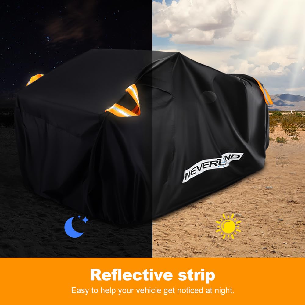 NEVERLAND reflective stripe glowing at night to improve parked ATV visibility