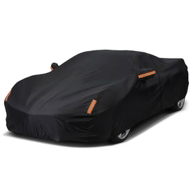 NEVERLAND front view cover on Corvette showing full-body protection and fit