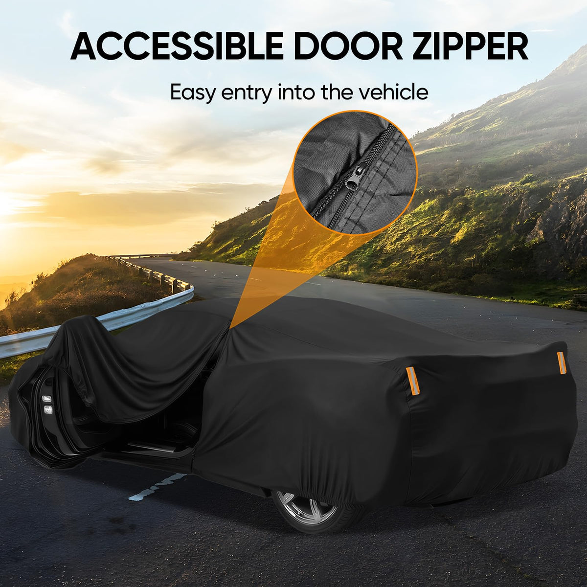 NEVERLAND reflective stripe visible at night increasing car visibility