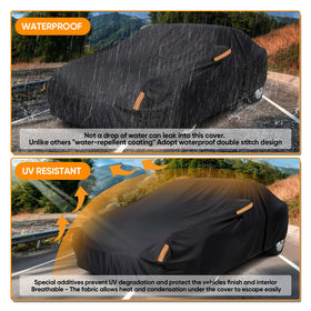 NEVERLAND elastic hem and wheel strap securing cover against wind