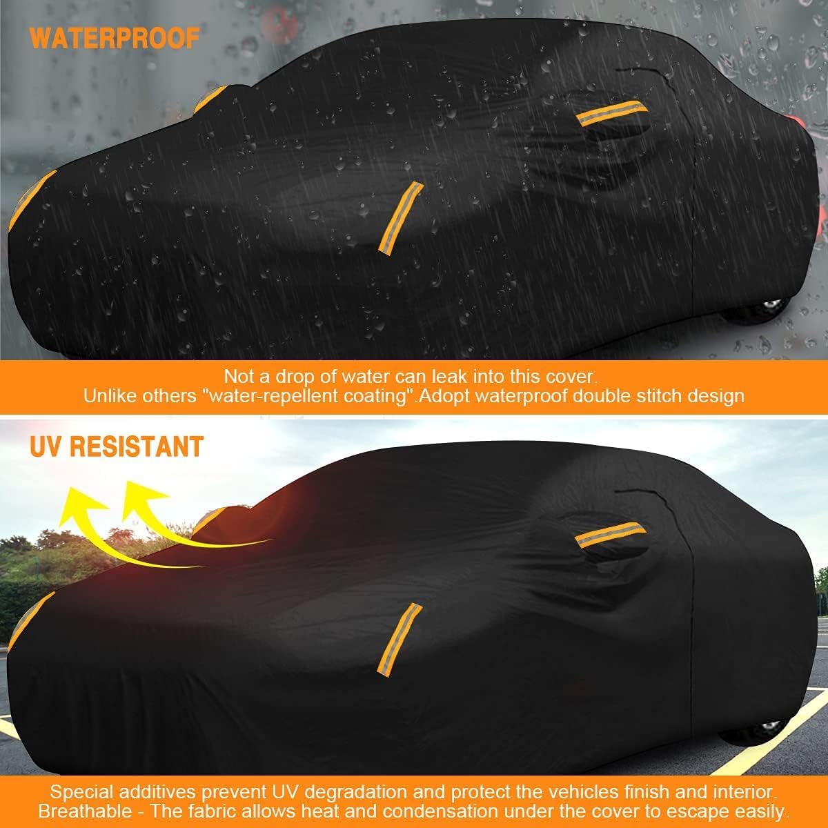 NEVERLAND folded cover in storage bag for compact trunk convenience