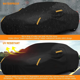 NEVERLAND folded cover in storage bag for compact trunk convenience