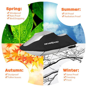 NEVERLAND folded cover stored compactly highlighting easy storage and portability
