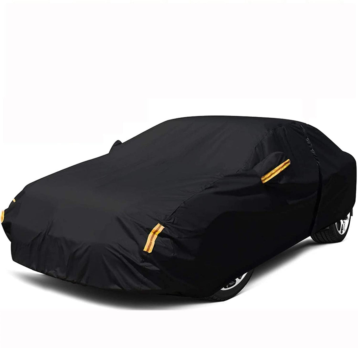 NEVERLAND front view of covered sedan showing full protection and fit