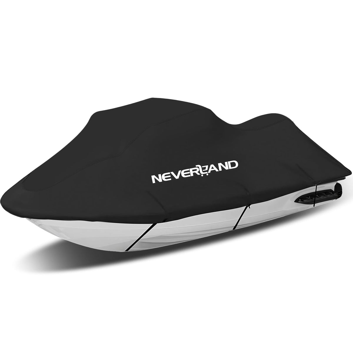 NEVERLAND front view on PWC showing secure fit and protection
