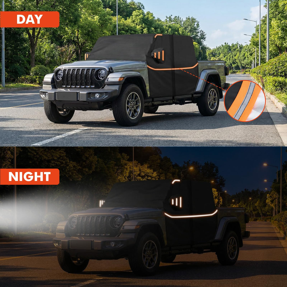 NEVERLAND reflective strips increasing nighttime visibility and safety