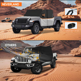 NEVERLAND cab cover repelling snow and preventing window build-up