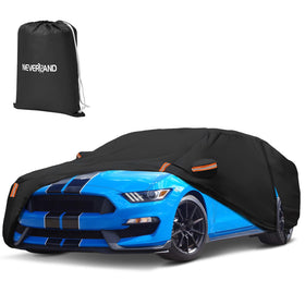 NEVERLAND Mustang front view showing snug custom fit and paint protection