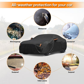 NEVERLAND Mustang side profile demonstrating tailored coverage and weather shielding
