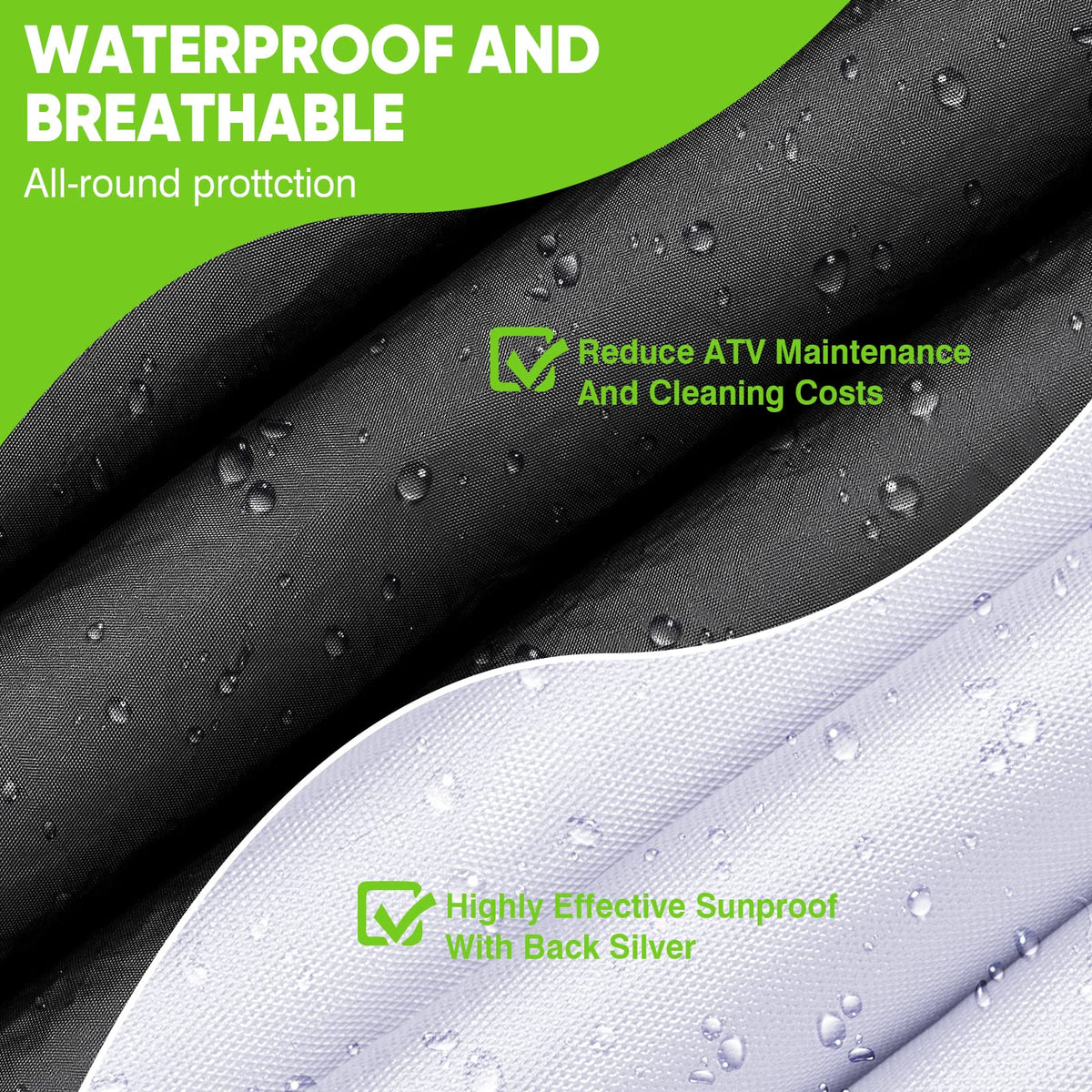 NEVERLAND reflective strip and handle visible for safer nighttime handling