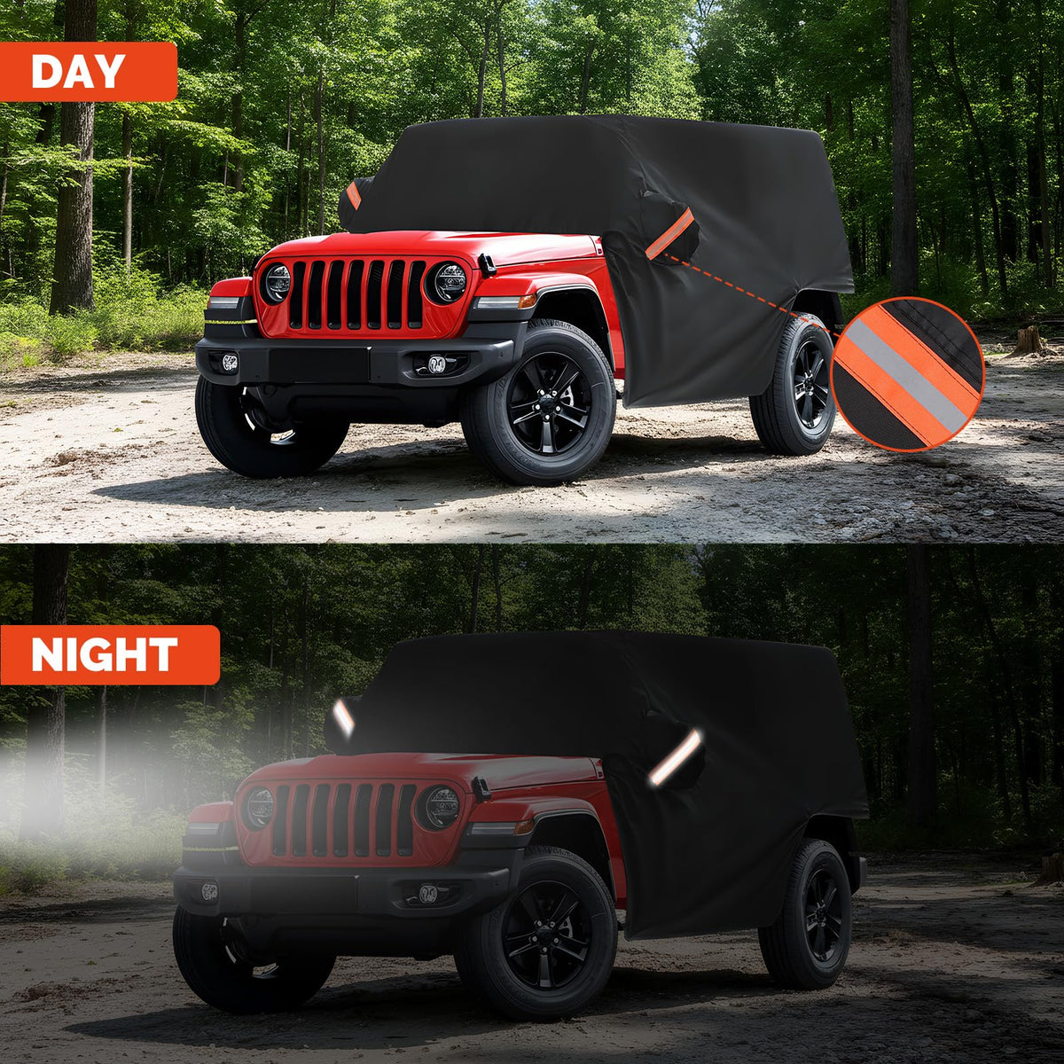 NEVERLAND folded cover with storage bag for compact transport