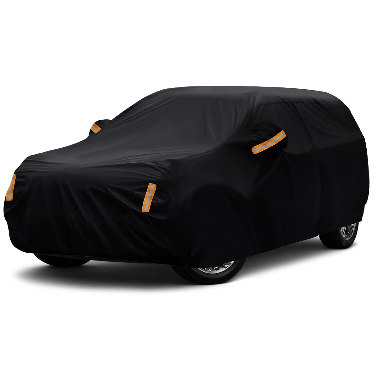 NEVERLAND front view of cover fitting an SUV showing full protection and form
