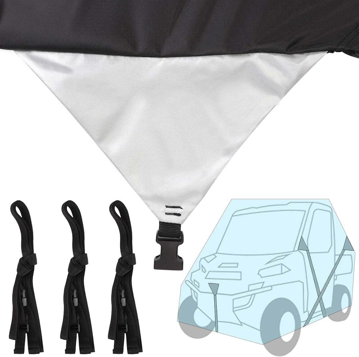 NEVERLAND close-up of Oxford fabric texture with PU coating for waterproofing