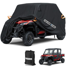 NEVERLAND front view of cover showing full vehicle protection and neat fit