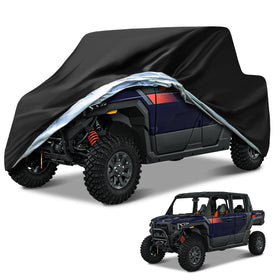 NEVERLAND front view of UTV cover showing full protection and neat fit