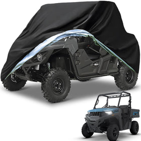 NEVERLAND front view of cover protecting UTV, shows full-fit protection