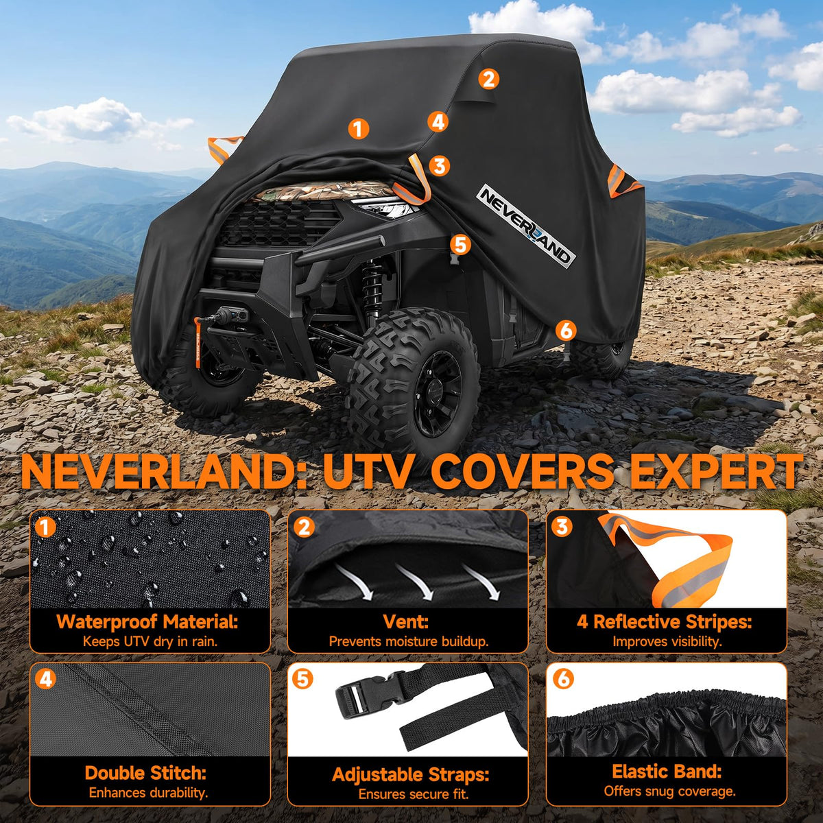 NEVERLAND reflective handle for easy removal and visibility