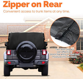 NEVERLAND trunk zipper detail for quick access and secure storage