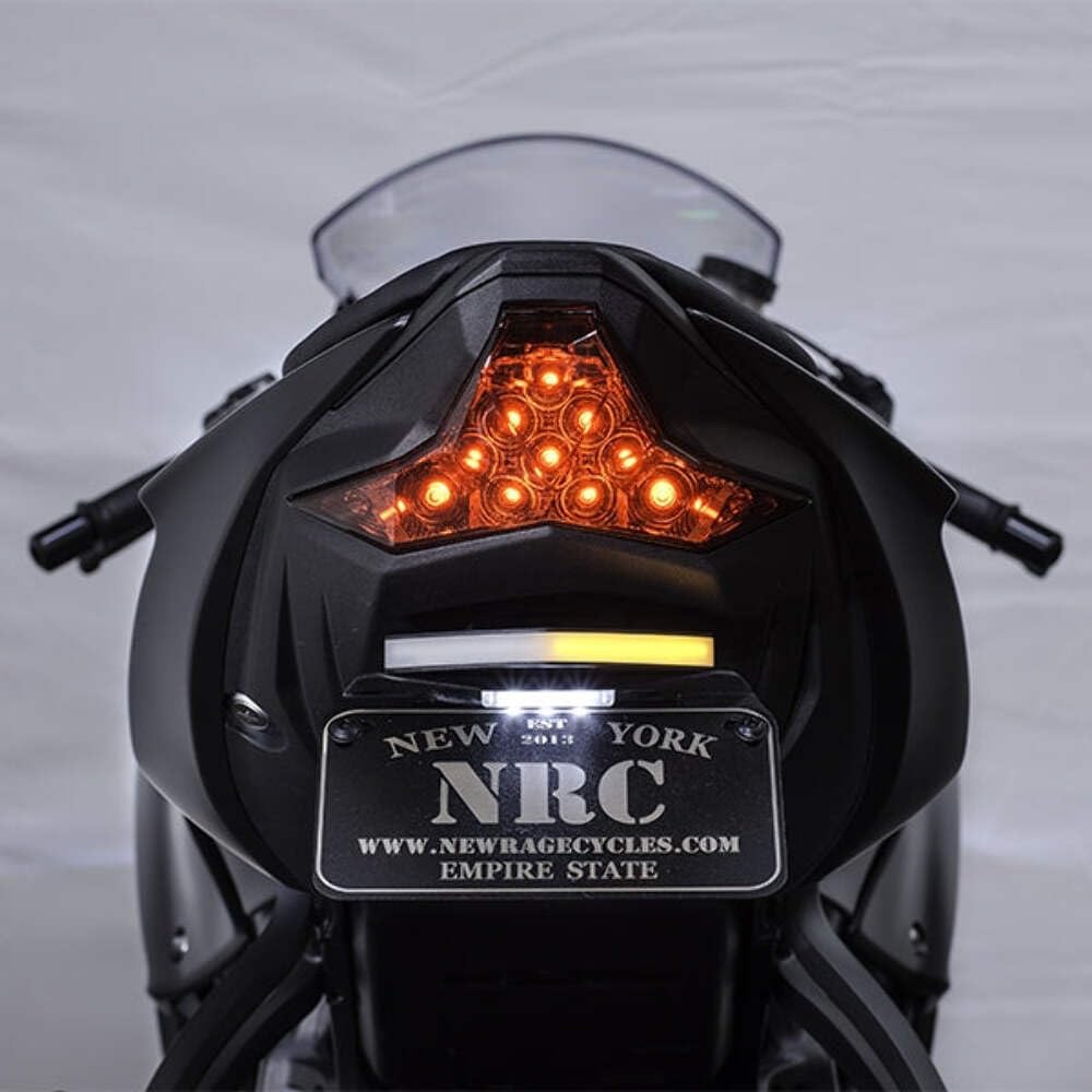 New Rage Cycles side angle showing bracket alignment and aerodynamic rear appearance benefit