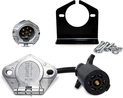 NEW SUN adapter front view showing plug shape and easy connection benefit