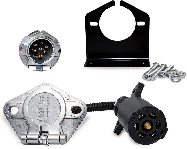 NEW SUN adapter front view showing plug shape and easy connection benefit