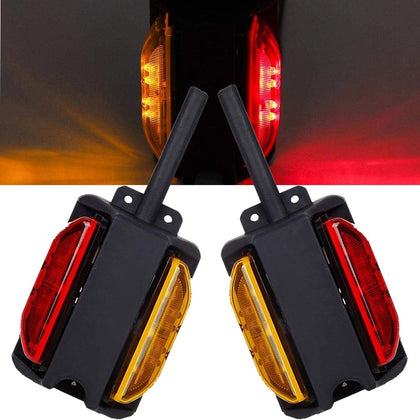 NEW SUN front view LED fender light showing lens and shape for clear identification