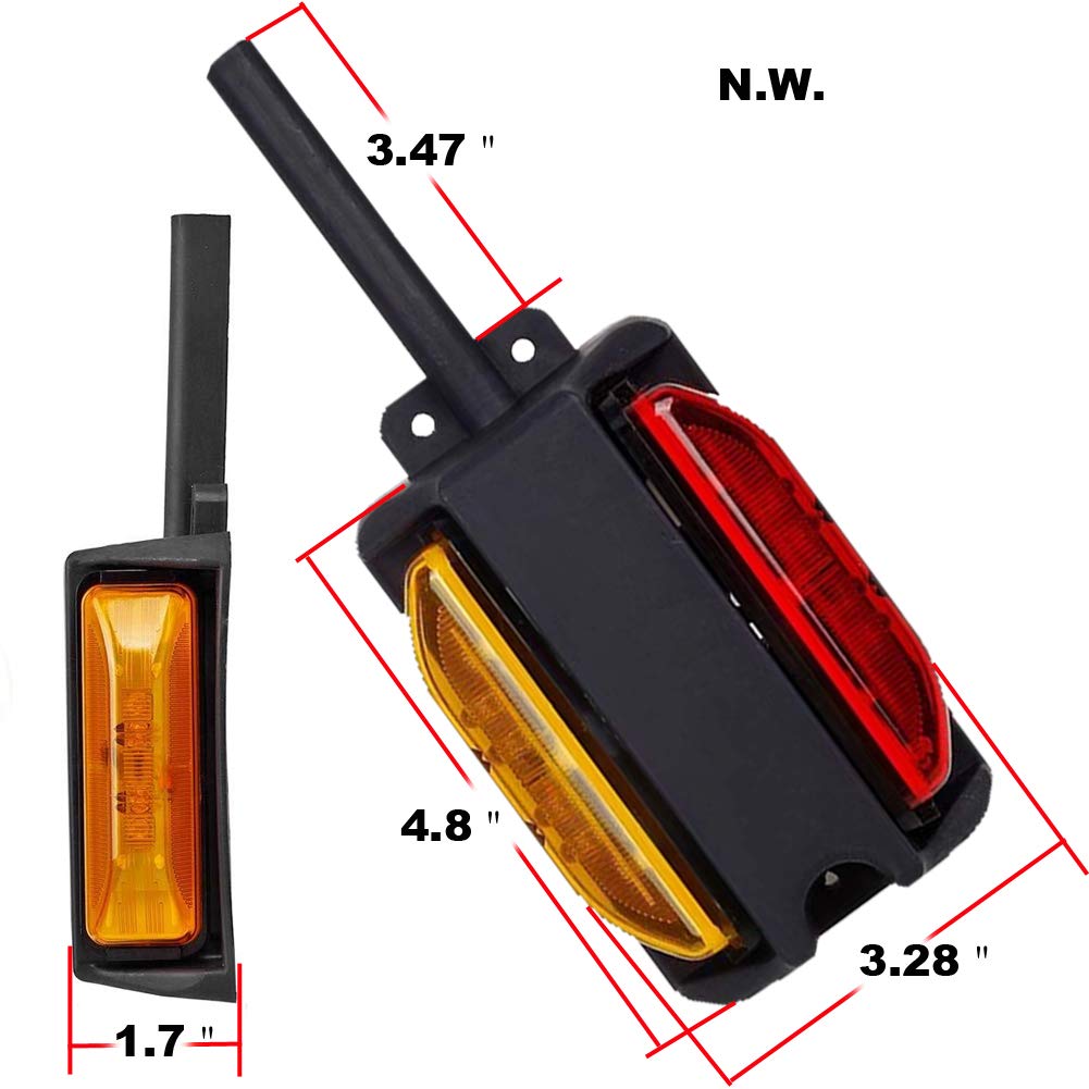 NEW SUN mounted on trailer fender demonstrating secure fit and improved visibility
