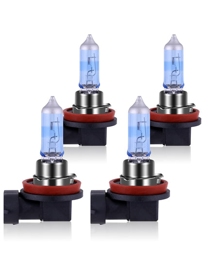 NEWBROWN front packaging showing four H11 bulbs and brand, highlighting reliable replacement