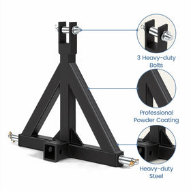 NEWBULIG 2-inch receiver opening closeup accepts standard hitch accessories