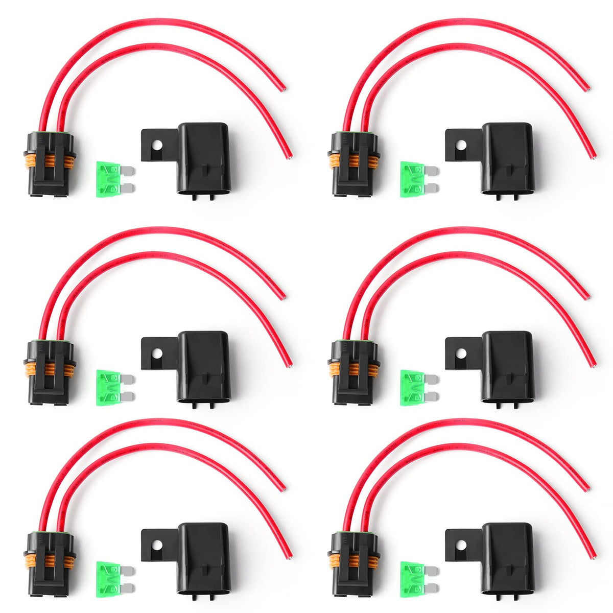 Newdeli front view of six-pack fuse holders showing compact kit and protection