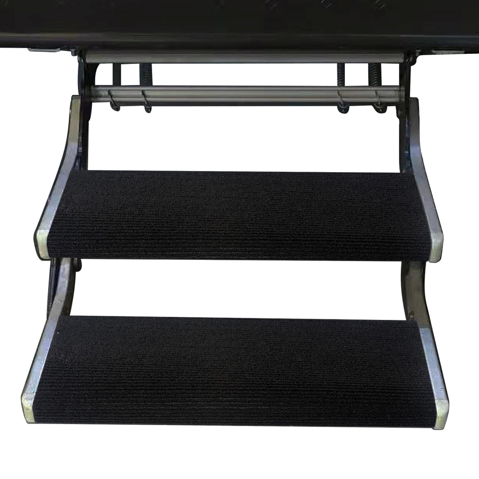 NEWFOM front view showing two step covers and packaging, durable protection