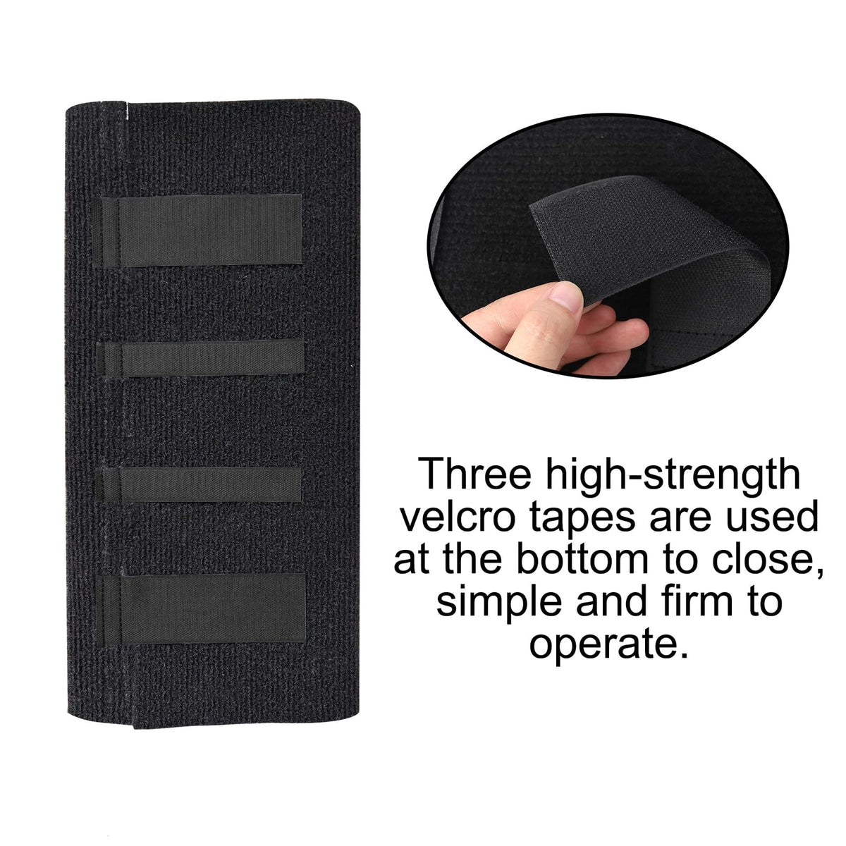 NEWFOM step cover beside a measuring tape showing size fit and scale
