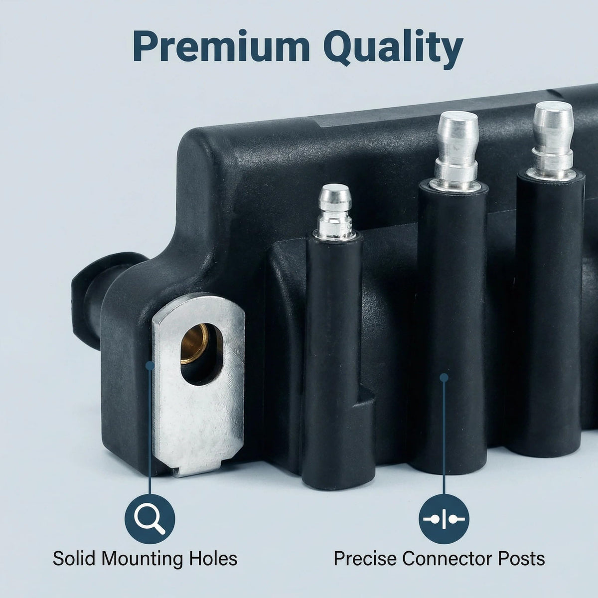 NEWHOW coil next to tape measure for scale showing compact size benefit