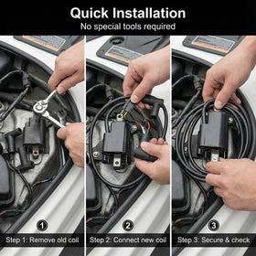 NEWHOW spark plug wire attachment view showing secure connection and consistent ignition